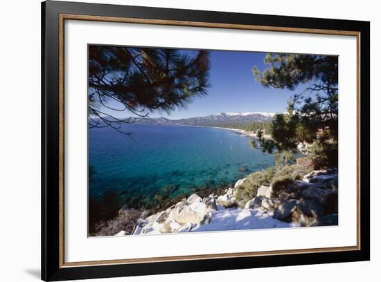 Crystal Bay View, Lake Tahoe, Nevada-George Oze-Framed Photographic Print