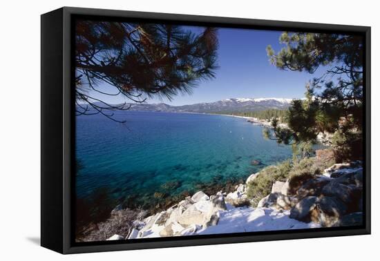 Crystal Bay View, Lake Tahoe, Nevada-George Oze-Framed Premier Image Canvas