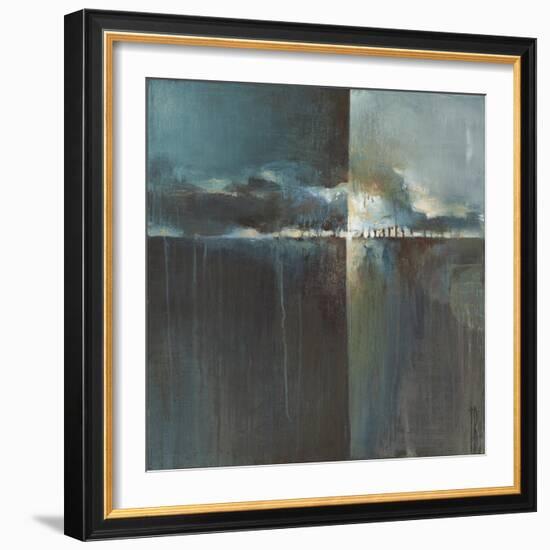 Crystal Blue Horizon-Terri Burris-Framed Art Print