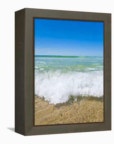 Crystal Clear Blue Sea at Surfers Paradise, Gold Coast, Queensland, Australia, Pacific-Matthew Williams-Ellis-Framed Premier Image Canvas