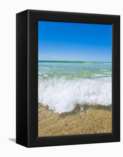 Crystal Clear Blue Sea at Surfers Paradise, Gold Coast, Queensland, Australia, Pacific-Matthew Williams-Ellis-Framed Premier Image Canvas