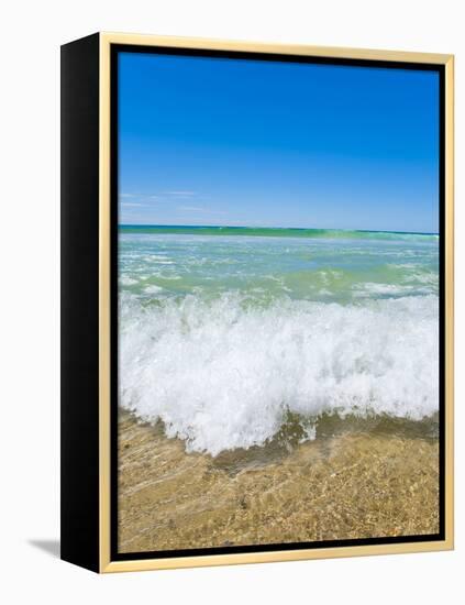 Crystal Clear Blue Sea at Surfers Paradise, Gold Coast, Queensland, Australia, Pacific-Matthew Williams-Ellis-Framed Premier Image Canvas