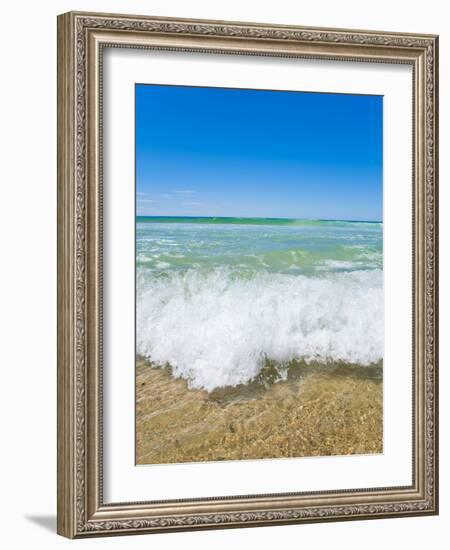 Crystal Clear Blue Sea at Surfers Paradise, Gold Coast, Queensland, Australia, Pacific-Matthew Williams-Ellis-Framed Photographic Print