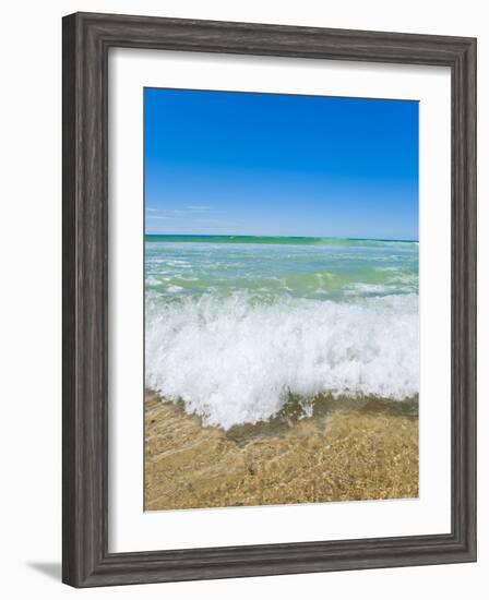 Crystal Clear Blue Sea at Surfers Paradise, Gold Coast, Queensland, Australia, Pacific-Matthew Williams-Ellis-Framed Photographic Print