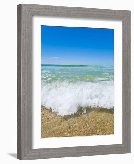 Crystal Clear Blue Sea at Surfers Paradise, Gold Coast, Queensland, Australia, Pacific-Matthew Williams-Ellis-Framed Photographic Print