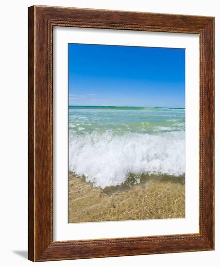 Crystal Clear Blue Sea at Surfers Paradise, Gold Coast, Queensland, Australia, Pacific-Matthew Williams-Ellis-Framed Photographic Print