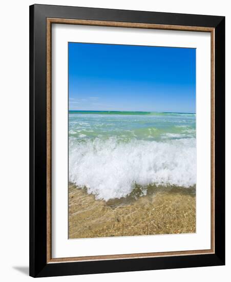 Crystal Clear Blue Sea at Surfers Paradise, Gold Coast, Queensland, Australia, Pacific-Matthew Williams-Ellis-Framed Photographic Print