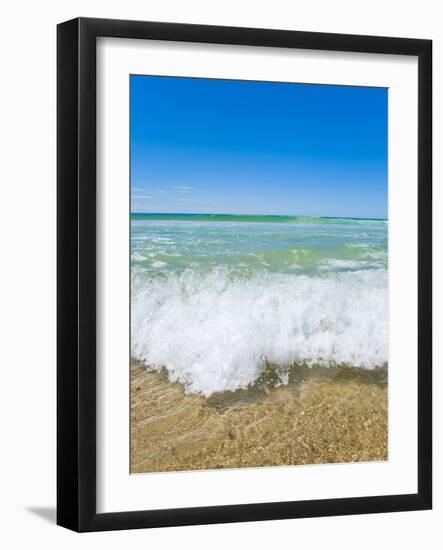 Crystal Clear Blue Sea at Surfers Paradise, Gold Coast, Queensland, Australia, Pacific-Matthew Williams-Ellis-Framed Photographic Print