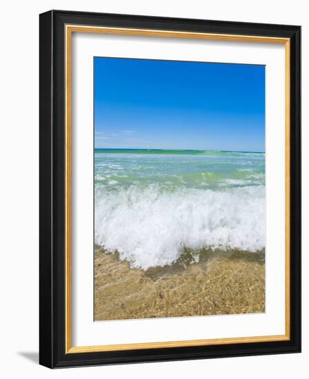 Crystal Clear Blue Sea at Surfers Paradise, Gold Coast, Queensland, Australia, Pacific-Matthew Williams-Ellis-Framed Photographic Print