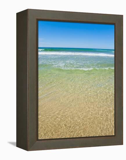 Crystal Clear Blue Sea at Surfers Paradise, Gold Coast, Queensland, Australia, Pacific-Matthew Williams-Ellis-Framed Premier Image Canvas