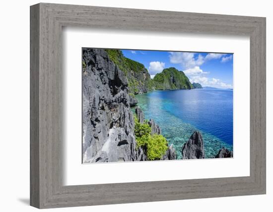 Crystal Clear Water in the Bacuit Archipelago, Palawan, Philippines, Southeast Asia, Asia-Michael Runkel-Framed Photographic Print