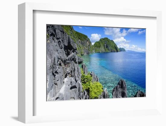 Crystal Clear Water in the Bacuit Archipelago, Palawan, Philippines, Southeast Asia, Asia-Michael Runkel-Framed Photographic Print