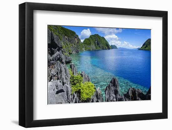 Crystal Clear Water in the Bacuit Archipelago, Palawan, Philippines-Michael Runkel-Framed Photographic Print