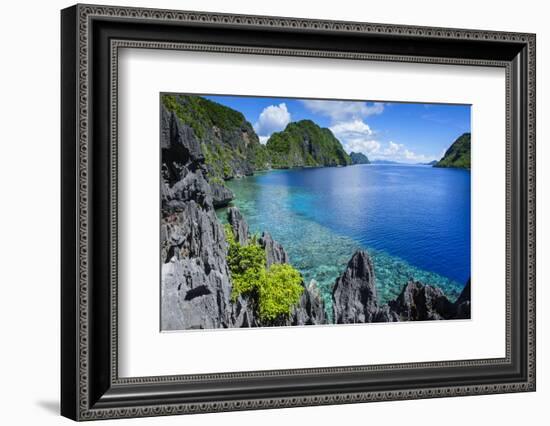 Crystal Clear Water in the Bacuit Archipelago, Palawan, Philippines-Michael Runkel-Framed Photographic Print