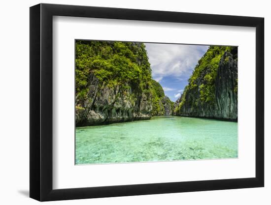 Crystal Clear Water in the Bacuit Archipelago, Palawan, Philippines-Michael Runkel-Framed Photographic Print