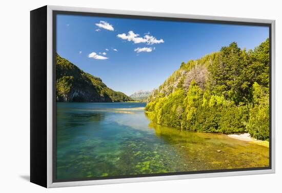 Crystal Clear Water in the Los Alerces National Park, Chubut, Patagonia, Argentina, South America-Michael Runkel-Framed Premier Image Canvas