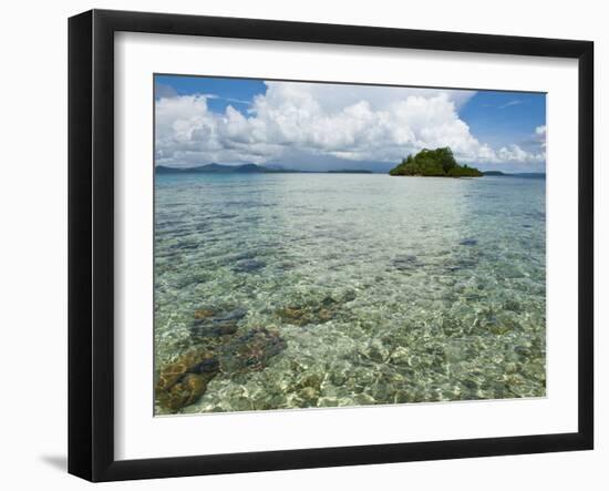 Crystal Clear Water in the Marovo Lagoon, Solomon Islands, Pacific-Michael Runkel-Framed Photographic Print