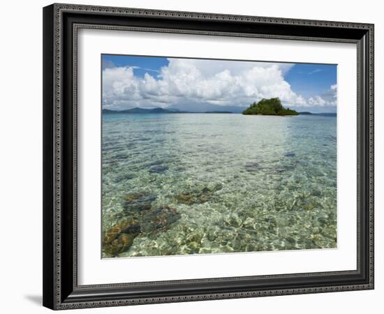 Crystal Clear Water in the Marovo Lagoon, Solomon Islands, Pacific-Michael Runkel-Framed Photographic Print