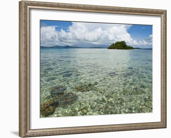 Crystal Clear Water in the Marovo Lagoon, Solomon Islands, Pacific-Michael Runkel-Framed Photographic Print