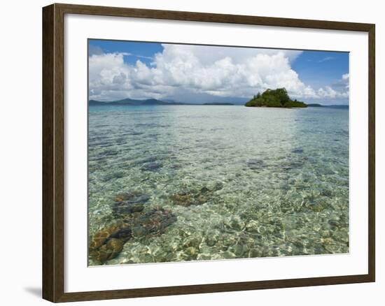 Crystal Clear Water in the Marovo Lagoon, Solomon Islands, Pacific-Michael Runkel-Framed Photographic Print