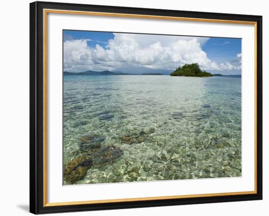 Crystal Clear Water in the Marovo Lagoon, Solomon Islands, Pacific-Michael Runkel-Framed Photographic Print