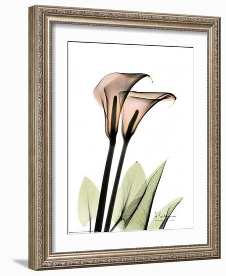 Crystal Flowers, Lily Pair-Albert Koetsier-Framed Art Print