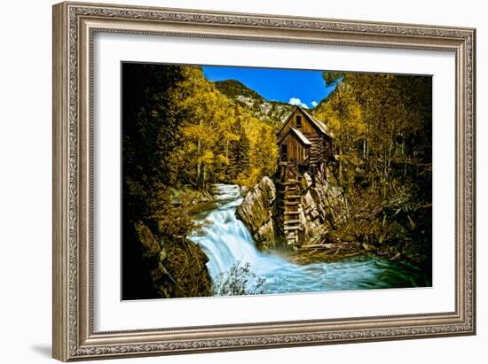 Crystal Mill Is an Old Ghost Town High Up in the Hills of the Maroon Bells, Colorado-Brad Beck-Framed Photographic Print