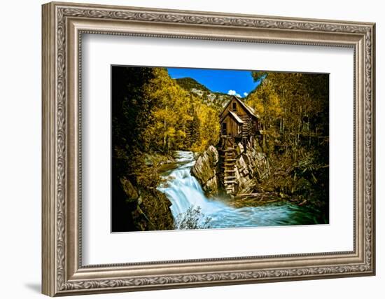 Crystal Mill Is an Old Ghost Town High Up in the Hills of the Maroon Bells, Colorado-Brad Beck-Framed Photographic Print