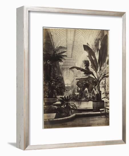 Crystal Palace : Montis Fountain and nave looking South (fontaine Montis et nef vue du sud)-Joseph Warren Zambra-Framed Giclee Print