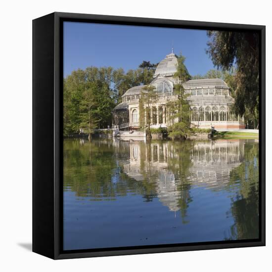 Crystal Palace (Palacio de Cristal), Retiro Park, Parque del Buen Retiro, Madrid, Spain, Europe-Markus Lange-Framed Premier Image Canvas