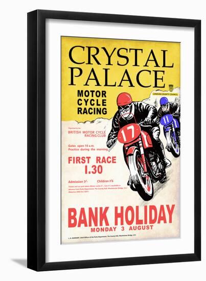 Crystal Palace Racing I-Mark Rogan-Framed Art Print