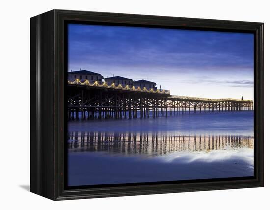 Crystal Pier on Pacific Beach, San Diego, California, United States of America, North America-Richard Cummins-Framed Premier Image Canvas