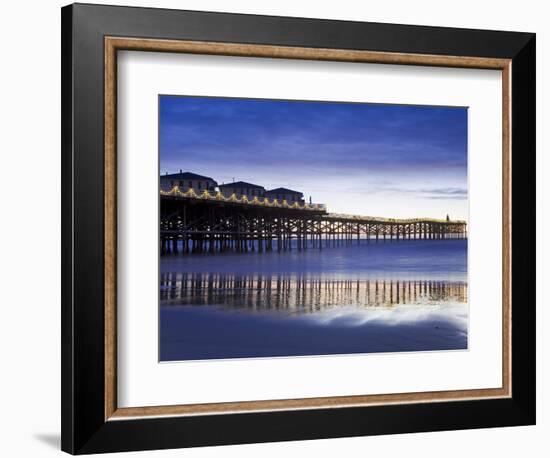 Crystal Pier on Pacific Beach, San Diego, California, United States of America, North America-Richard Cummins-Framed Photographic Print