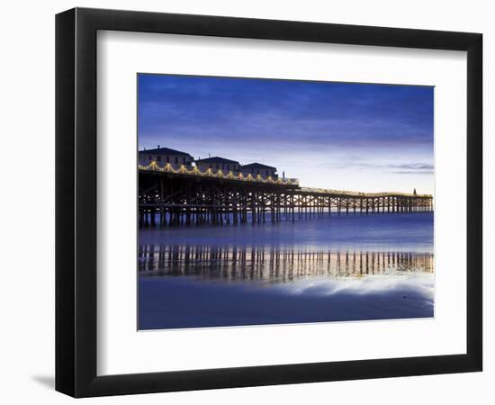 Crystal Pier on Pacific Beach, San Diego, California, United States of America, North America-Richard Cummins-Framed Photographic Print