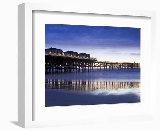 Crystal Pier on Pacific Beach, San Diego, California, United States of America, North America-Richard Cummins-Framed Photographic Print