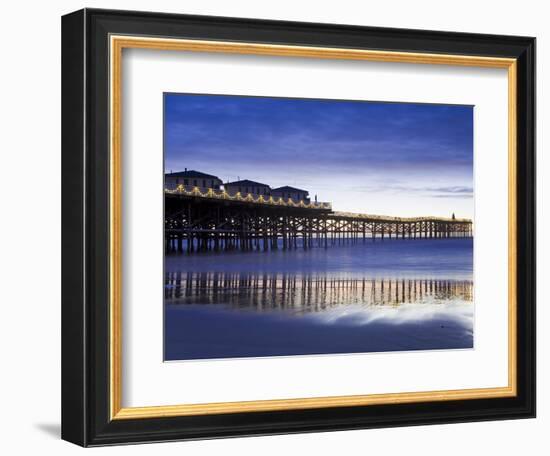 Crystal Pier on Pacific Beach, San Diego, California, United States of America, North America-Richard Cummins-Framed Photographic Print