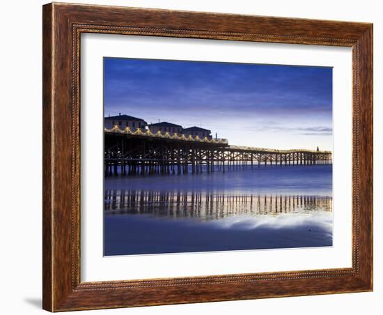 Crystal Pier on Pacific Beach, San Diego, California, United States of America, North America-Richard Cummins-Framed Photographic Print