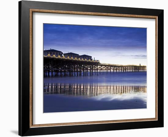 Crystal Pier on Pacific Beach, San Diego, California, United States of America, North America-Richard Cummins-Framed Photographic Print