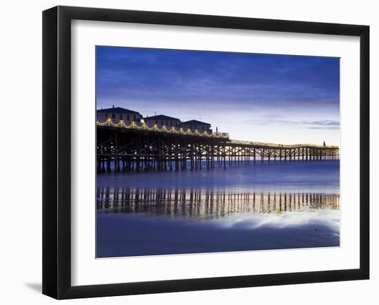 Crystal Pier on Pacific Beach, San Diego, California, United States of America, North America-Richard Cummins-Framed Photographic Print