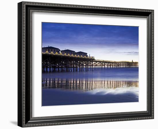 Crystal Pier on Pacific Beach, San Diego, California, United States of America, North America-Richard Cummins-Framed Photographic Print