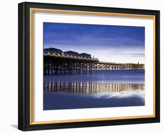 Crystal Pier on Pacific Beach, San Diego, California, United States of America, North America-Richard Cummins-Framed Photographic Print