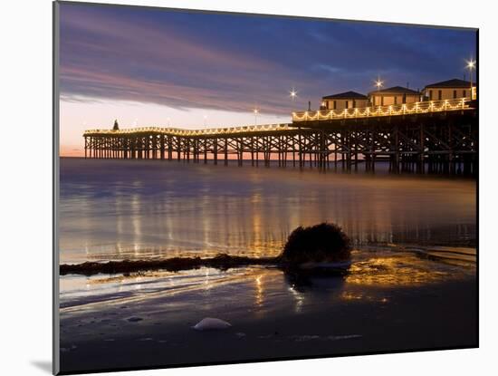 Crystal Pier on Pacific Beach, San Diego, California, United States of America, North America-null-Mounted Photographic Print
