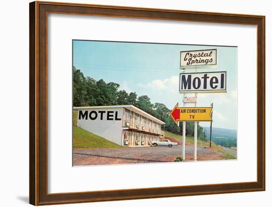 Crystal Springs Motel-null-Framed Art Print