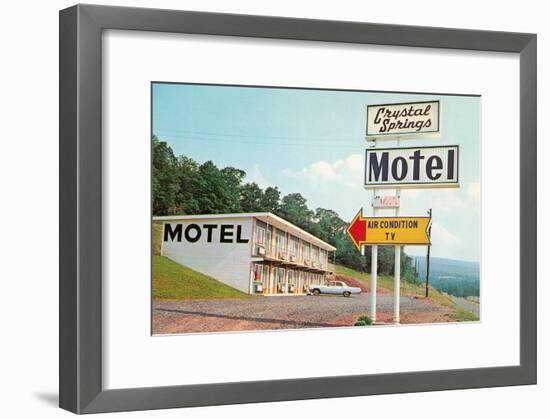 Crystal Springs Motel-null-Framed Art Print