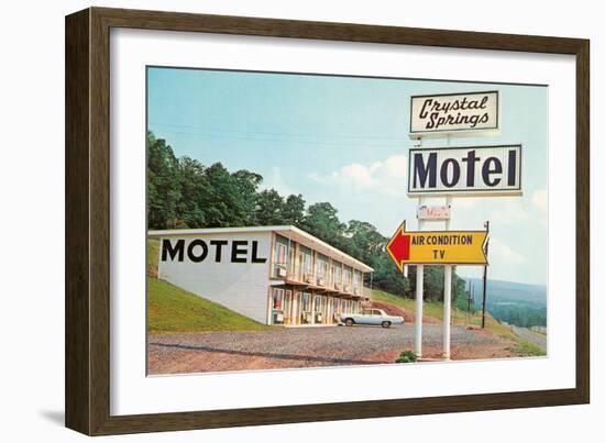 Crystal Springs Motel-null-Framed Art Print