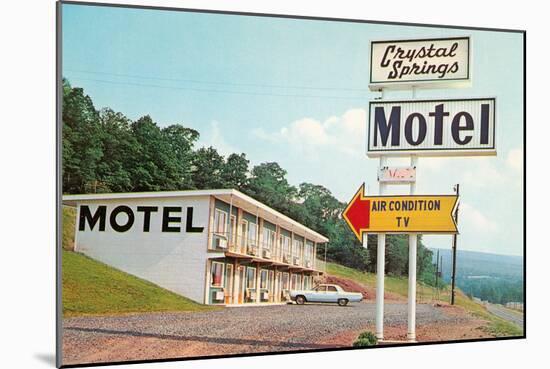 Crystal Springs Motel-null-Mounted Art Print