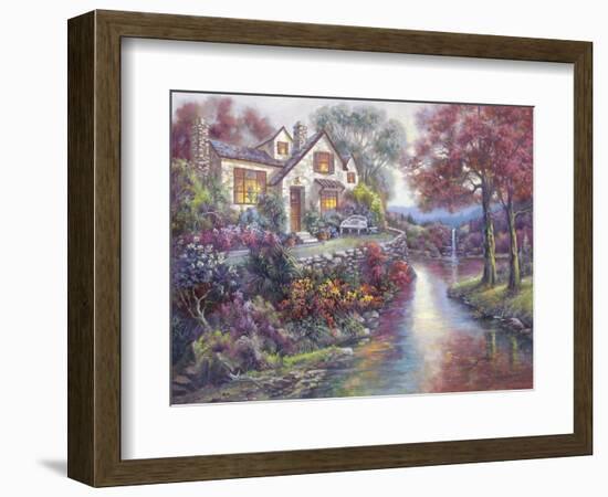 Crystal Streams-Carl Valente-Framed Art Print