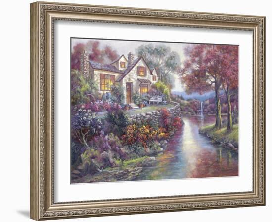 Crystal Streams-Carl Valente-Framed Art Print