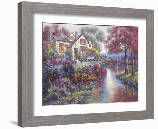 Crystal Streams-Carl Valente-Framed Art Print