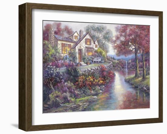 Crystal Streams-Carl Valente-Framed Art Print